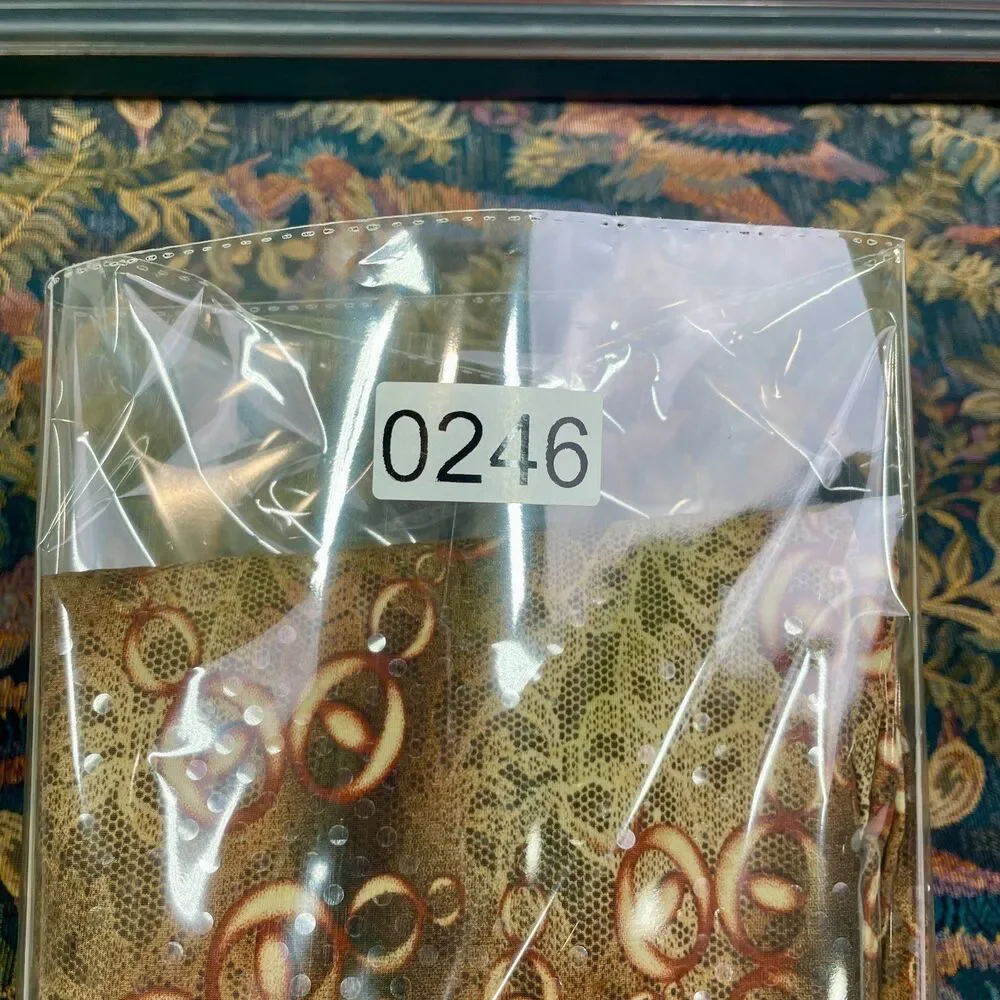 Vintage Chicos Blouse Size 3 Large Chicos BlouseShimmer Rusty Brown Red Cream - Picture 16 of 16